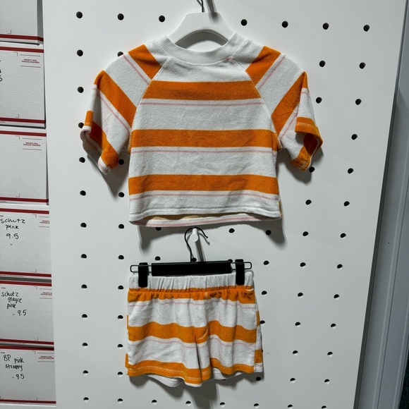 Art Class Girls 2pc Orange Terry Set Size M - Picture 1 of 4